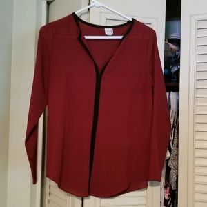 Burgundy Blouse